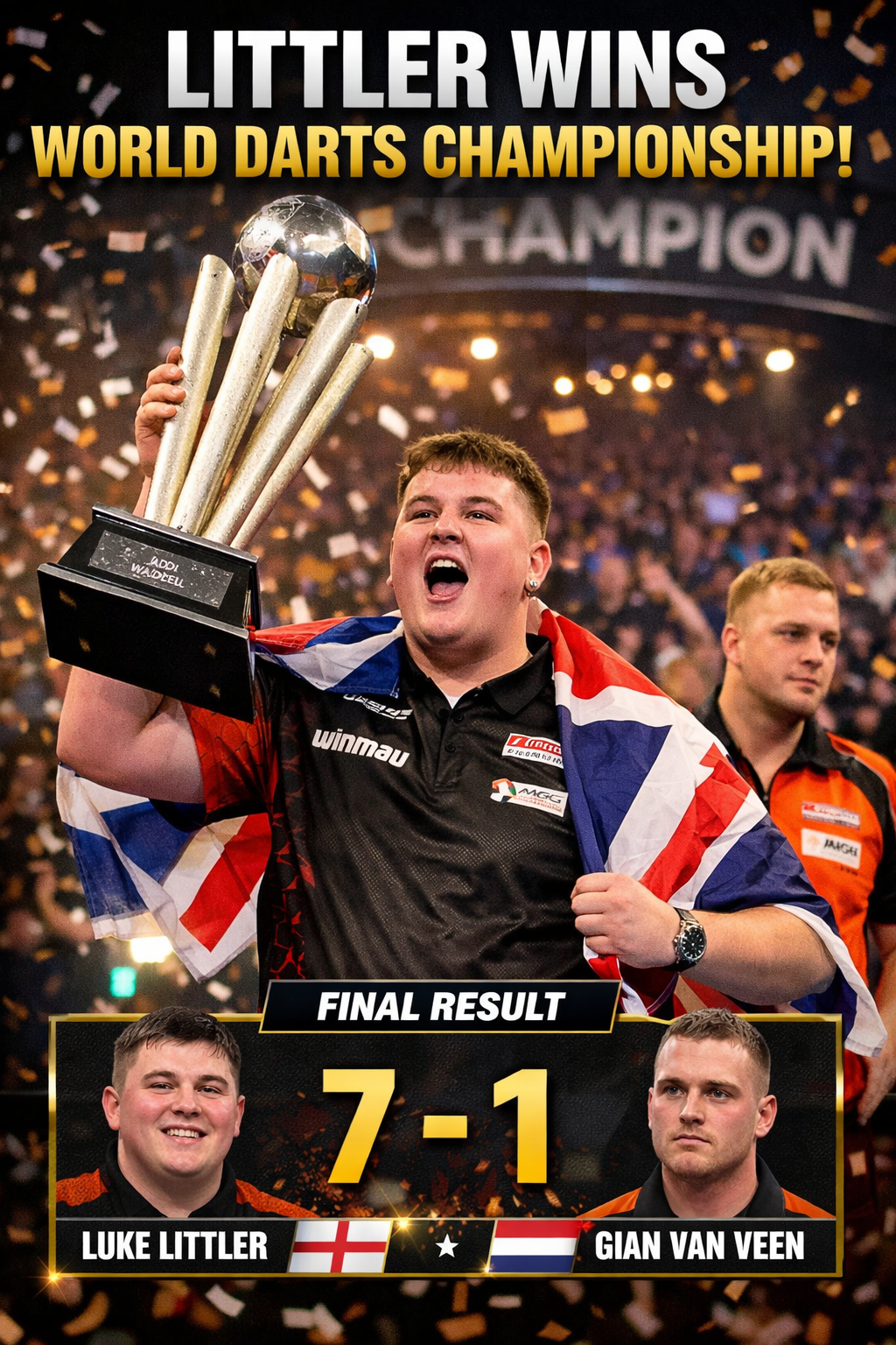 who won the darts tonight